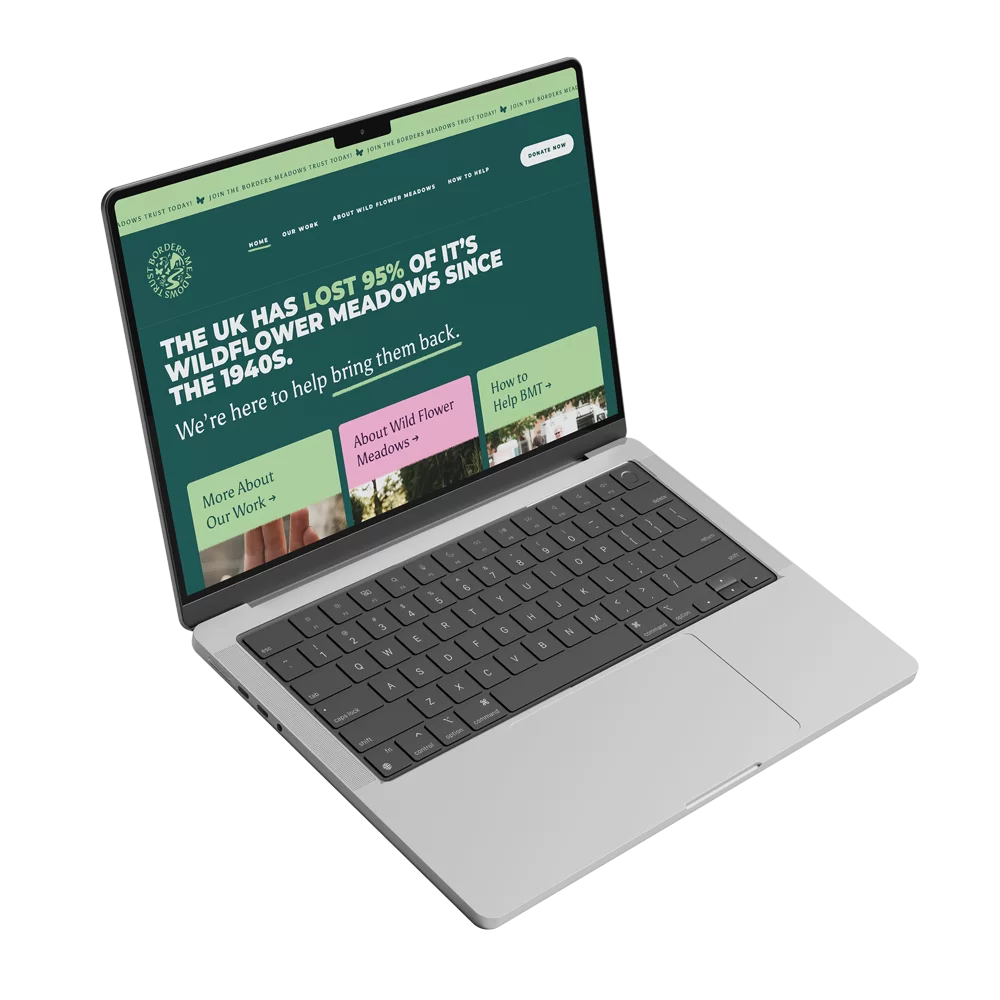 Borders Meadows Trust Website by Somewhere Uncharted